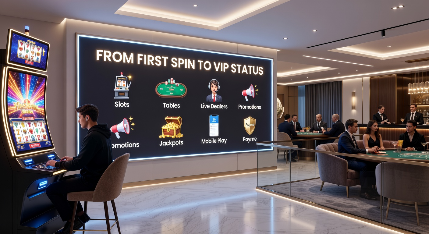 VIP player at a high-limit table with live dealer, surrounded by luxury promotions and jackpot displays