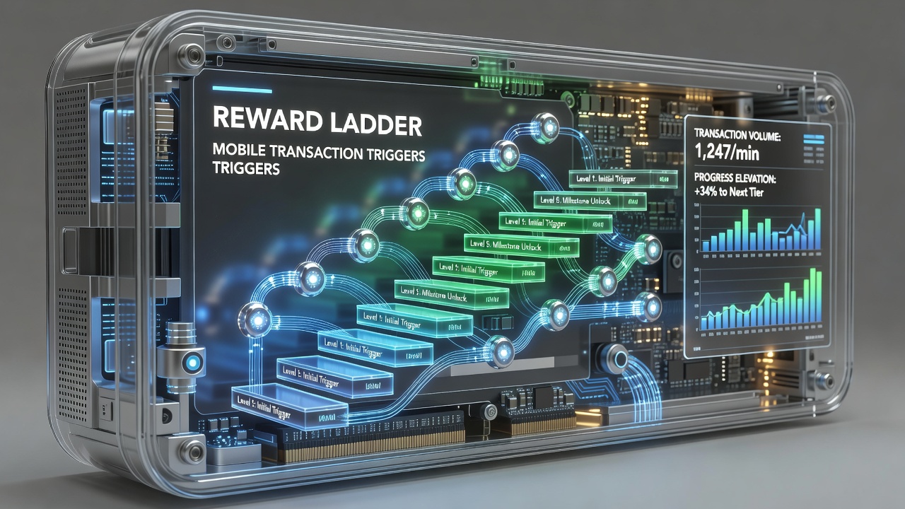 Close-up of mobile screen displaying loyalty tier progression and triggered bonuses during a live dealer blackjack round