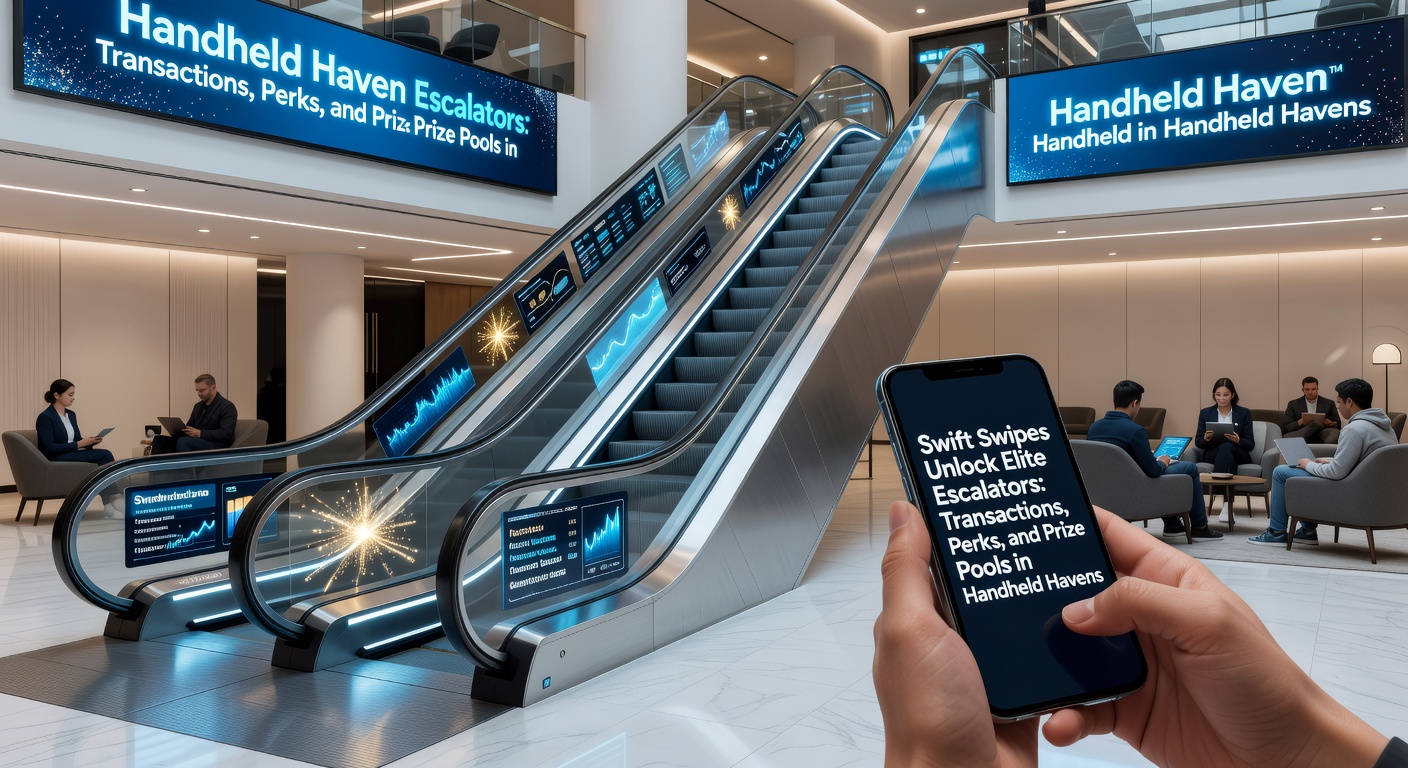 Mobile screen showing loyalty escalator tiers with swipe gestures unlocking elite levels in a casino app